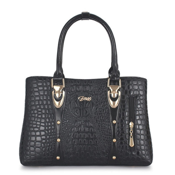 ZMQN Famous Brand Women Handbags Ladies Hand Bags Luxury Handbags Women Bags Designer 2019 Crocodile Leather Bags For Women C804