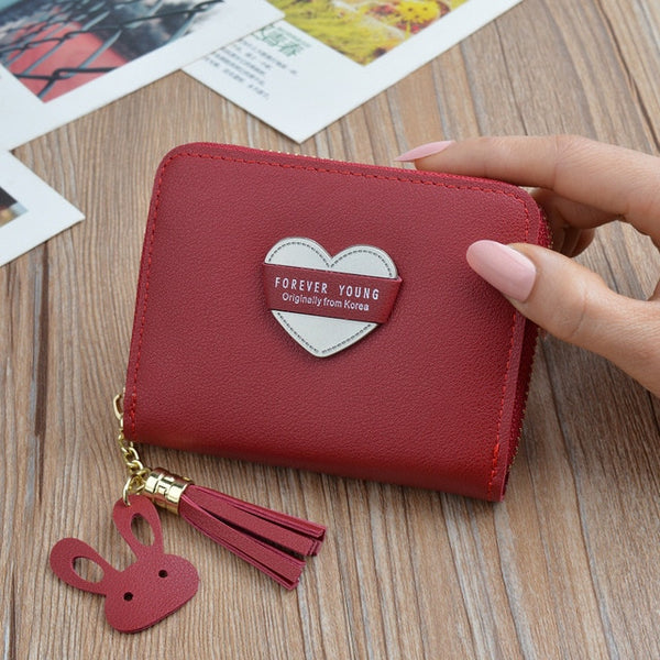 2019 Cartoon Leather Women Purse Pocket Ladies Clutch Wallet Women Short Card Holder Cute Girls Deer Wallet Cartera Mujer W061