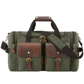 MAHEU Canvas Army Green Navy Blue Grey Travel Bag For Men Male Duffle Bag Weekender Outdoor Travelling Bag Big Capactiy 56cm