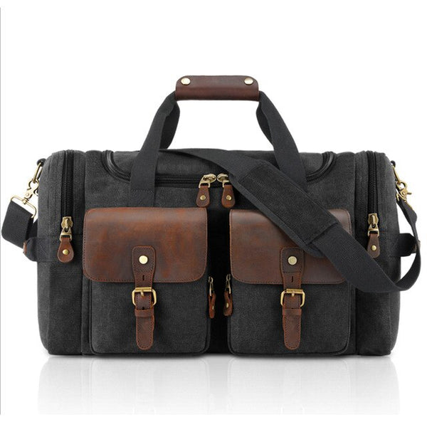 MAHEU Canvas Army Green Navy Blue Grey Travel Bag For Men Male Duffle Bag Weekender Outdoor Travelling Bag Big Capactiy 56cm