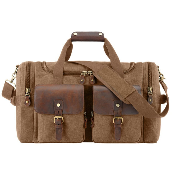 MAHEU Canvas Army Green Navy Blue Grey Travel Bag For Men Male Duffle Bag Weekender Outdoor Travelling Bag Big Capactiy 56cm