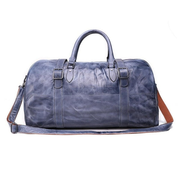 JOGUJOS Men's Handbag Travel Bag Genuine Leather Men Duffel Bag Luggage Shoulder Bag Large Capacity Duffle Bag Weekend Tote Men
