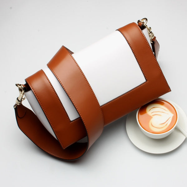 Fashion Genuine Leather Women Bag Luxury Handbags VL PINK AND GRAY  Small Messenger Shoulder Bag Panelled Crossbody Bags