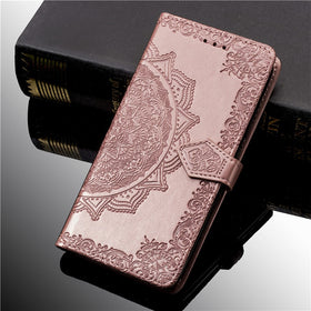 3D Flower Leather Case For Samsung Galaxy A50 A30S A10 A20 A40 A70 A80 J2 Core J3 J5 J7 A5 J1 2016 2017 A6 J6 J4 Plus 2018 Cover