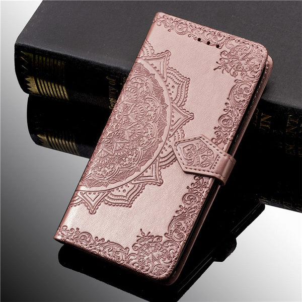 3D Flower Leather Case For Samsung Galaxy A50 A30S A10 A20 A40 A70 A80 J2 Core J3 J5 J7 A5 J1 2016 2017 A6 J6 J4 Plus 2018 Cover