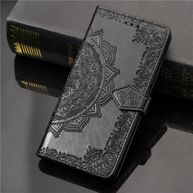 3D Flower Leather Case For Samsung Galaxy A50 A30S A10 A20 A40 A70 A80 J2 Core J3 J5 J7 A5 J1 2016 2017 A6 J6 J4 Plus 2018 Cover