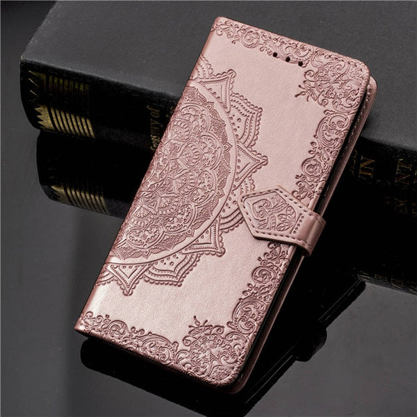 3D Flower Leather Case For Samsung Galaxy A50 A30S A10 A20 A40 A70 A80 J2 Core J3 J5 J7 A5 J1 2016 2017 A6 J6 J4 Plus 2018 Cover