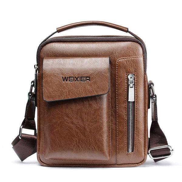 Men bag 2020 new fashion crossbody leather messenger bag men vintage casual men shoulder bags zipper man handbags tote bag male