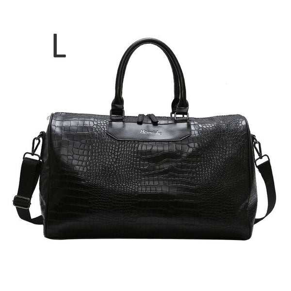 Women Travel Bag Alligator PU Leather Male Training Handbags Lady Travel Weekend Luggage Large Capacity Sac De Sport bag B109