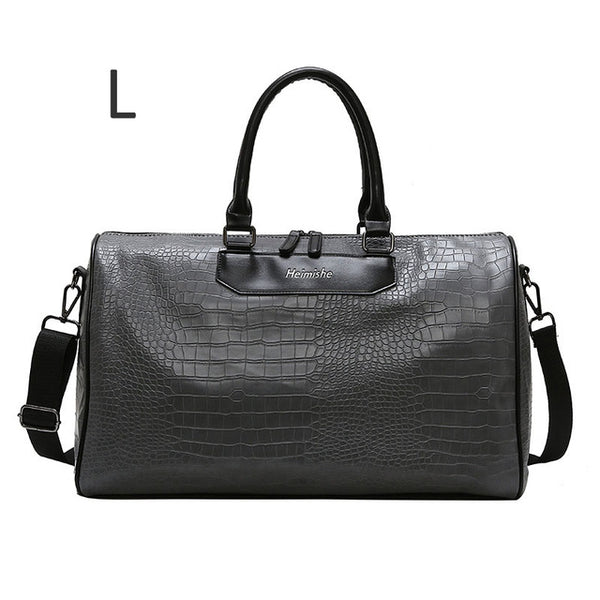 Women Travel Bag Alligator PU Leather Male Training Handbags Lady Travel Weekend Luggage Large Capacity Sac De Sport bag B109