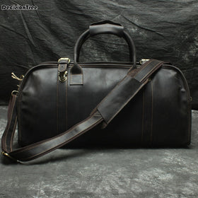 Fashion Large Capacity Travel Bag Weekend Duffel Bag Genuine Leather Men Travel Tote Handbag Popular Design Big Shoulder Bag DH8