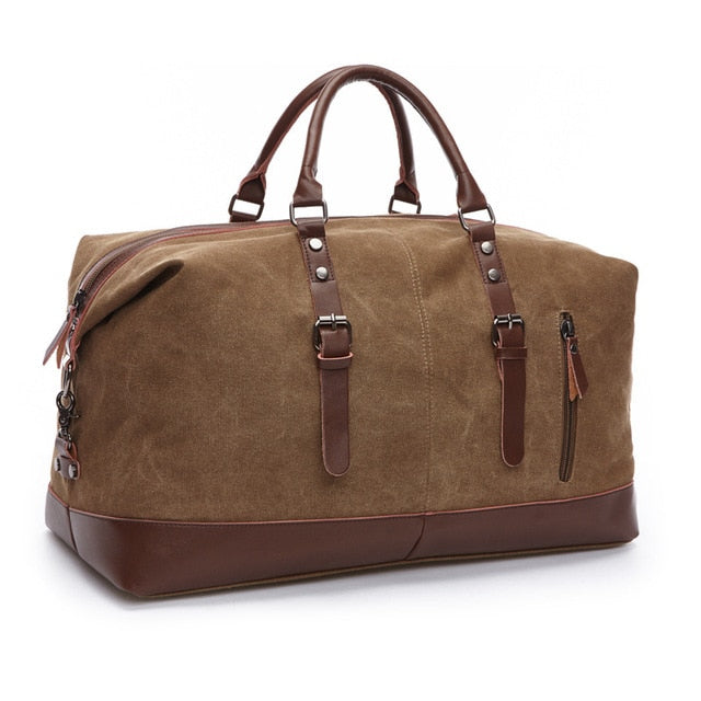 MARKROYAL Canvas Leather Men Travel Bags Carry on Luggage Bag Men Duffel Bags Handbag Travel Tote Large Weekend Bag Dropshipping